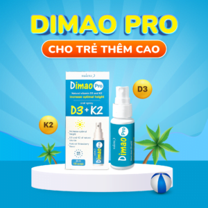 Dimao Pro Vitamin D3K2 công dụng