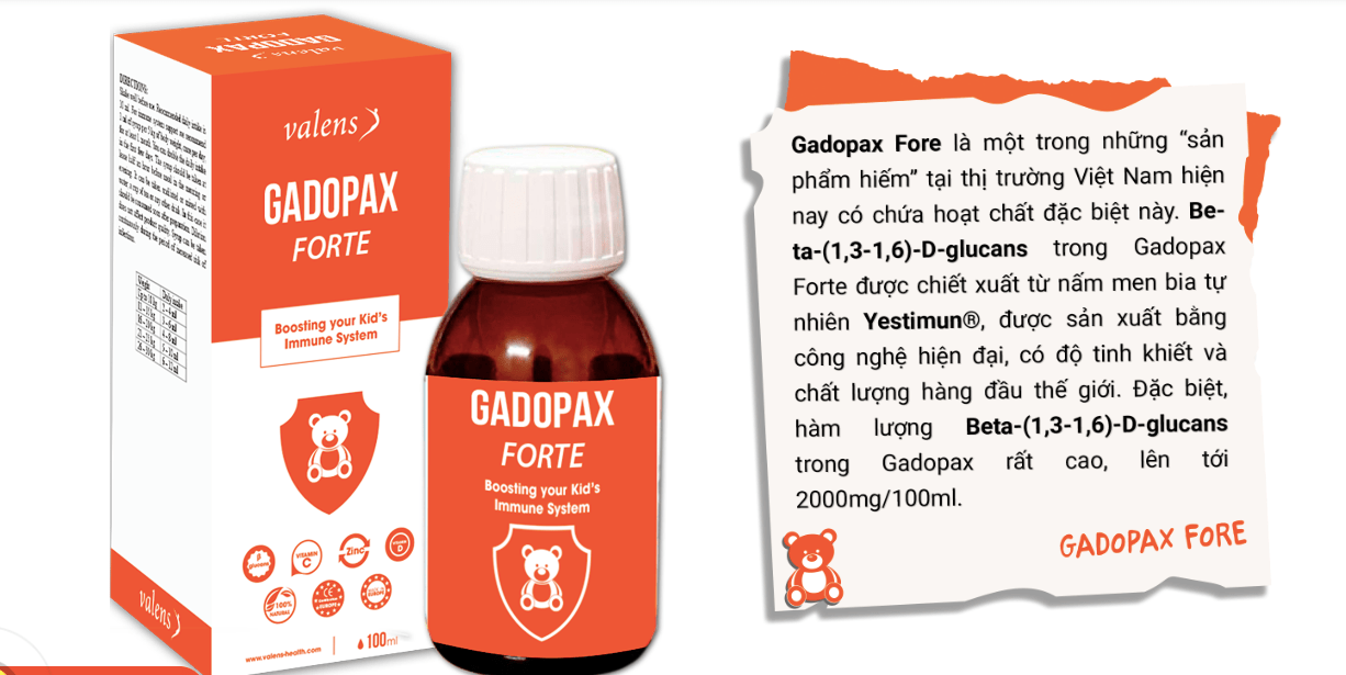 Công dụng tăng đề kháng Gadopax