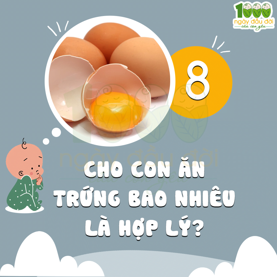 Cho con ăn bao nhiêu trứng là hợp lý?