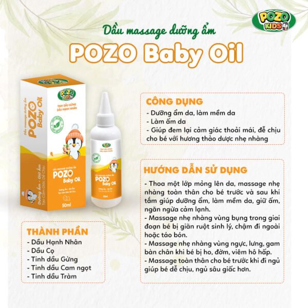 Dầu massage Pozo Baby Oil có tốt không?